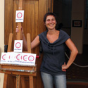 Elena sulla porta del Casello