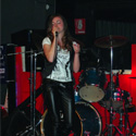 Martina durante l'esibizione